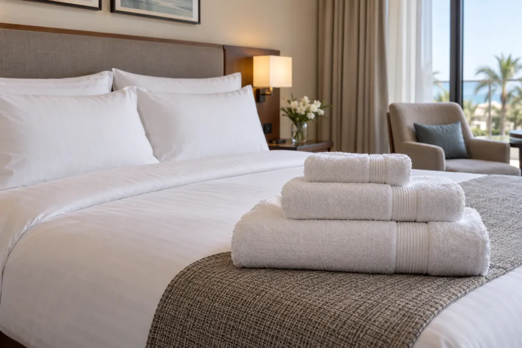 Hotel linen suppliers for hospitality bedding and towels
