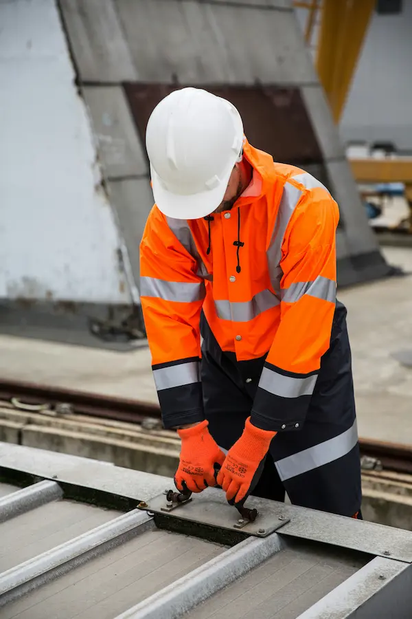 Custom workwear trousers and jacket